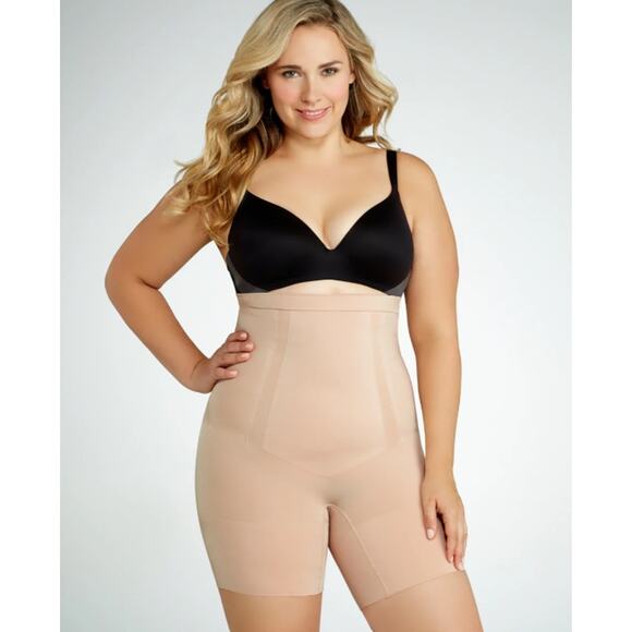 Spanx OnCore Firm Control High-Waist Thigh Shaper PS1915 1X Nude NWT